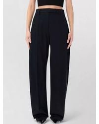 Thelatest - Dina High Waist Pleated Wide Leg Pants - Lyst