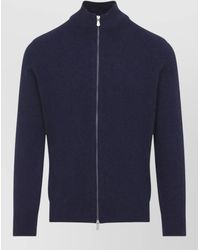 Brunello Cucinelli - Cashmere Ribbed Full Zip Cardigan - Lyst