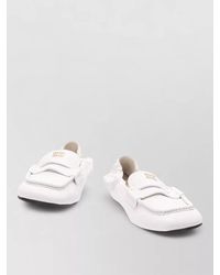 Miu Miu - Nappa Leather Loafers Ruched Strap Design - Lyst
