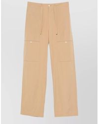Jil Sander - Cotton Wide-Leg Trousers - Lyst