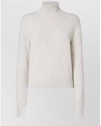 Fendi - Cashmere Wool High-Neck Jumper - Lyst