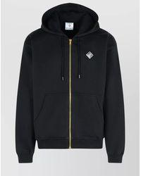 CASABLANCA - Cotton Sweatshirt With Drawstring Hood And Contrast Logo - Lyst