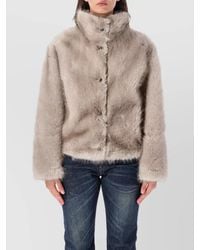 Urbancode - Faux Fur Reversible Short Coat - Lyst