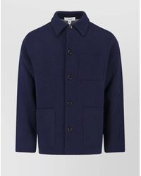 Lardini - Relaxed Fit Jacket With Collar And Pockets - Lyst