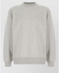 Balmain - Cotton T Shirt Ribbed Cuffs Hem - Lyst