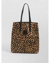 forte_forte - Leather Leopard-Print Tote Bag - Lyst