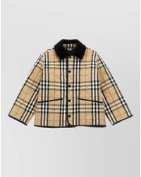 Burberry - Milo Check Kids Quilted Nylon Jacket - Lyst
