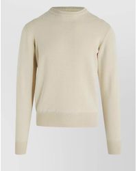 Jil Sander - Wool Crew-Neck Ribbed Sweater - Lyst