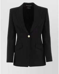 Versace - Single-Breasted Virgin Wool Blazer - Lyst