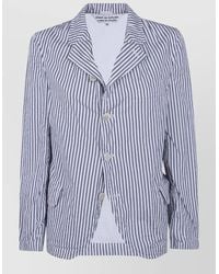 Comme des Garçons - Tailored Blazer Jacket Striped Lapel Detail - Lyst