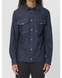 Moncler - Dark Denim Shirt - Lyst