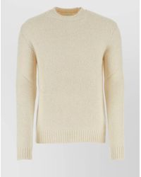 Jil Sander - Alpaca Blend Crew Neck Sweater - Lyst