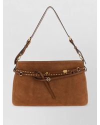 Pinko - Large Leather Belt Shoulder Bag - Lyst