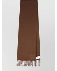 Max Mara - Fringed Scarf Soft Texture - Lyst