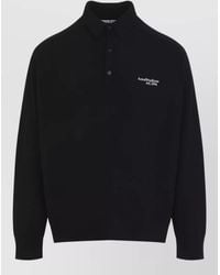 Acne Studios - Polo Sweater Yak Wool Blend Knit - Lyst