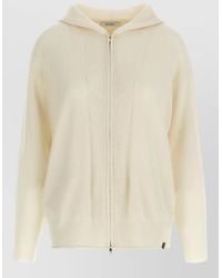 Max Mara - Hooded Cashmere Cardigan Dropped Shoulder Pockets - Lyst