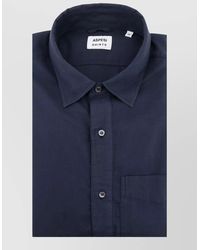 Aspesi - Cotton Regular Fit Shirt Long Sleeves - Lyst