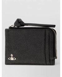Vivienne Westwood - Leather Card Holder Textured Finish - Lyst
