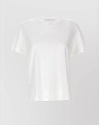 The Row - Crew-Neck T-Shirt With Plain Design And Short Sleeves - Lyst