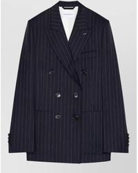 Givenchy - Wool Pinstripe Double-Breasted Blazer - Lyst