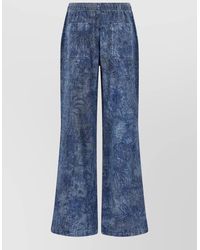 Just Cavalli - Denim High-Rise Wide-Leg Trousers - Lyst