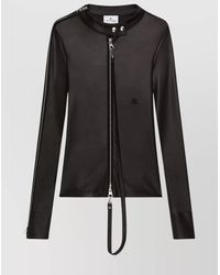 Courreges - Long-Sleeve Zip Blouse - Lyst