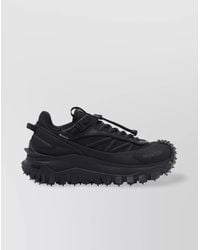 Moncler - Low Top Leather And Suede Sneakers - Lyst