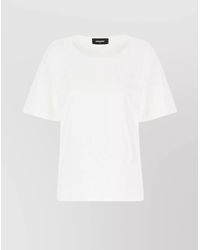 DSquared² - Cotton Rhinestone Loose-Fit T-Shirt - Lyst