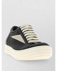 Rick Owens - Leather Vintage Sneaks Low-Top Sneakers - Lyst