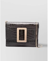 Boyy - Buckle Travel Case Croco Embossed Leather Clutch Bag - Lyst