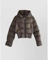 Rick Owens - Down Hooded Cropped Puffer Jacket - Lyst