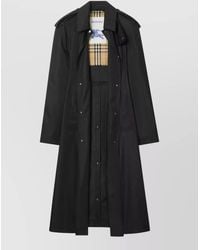 Burberry - Long Nylon Hooded Car Coat - Lyst