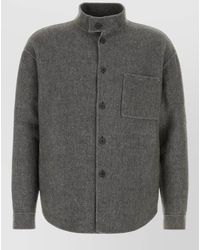 Giorgio Armani - Silk Cashmere Overshirt - Lyst