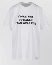 Stella McCartney - Crew Neck Graphic Print Regular Fit T-Shirt - Lyst