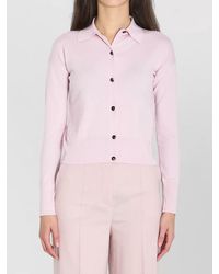 Max Mara - Wool Slim-Fit Cropped Ribbed Cardigan - Lyst