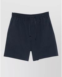 Maison Kitsuné - Seersucker Beach Shorts Slash And Patch Pockets - Lyst