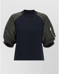 Sacai - Cotton Hybrid T-Shirt - Lyst