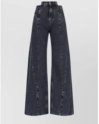 Maison Margiela - Denim High-Rise Wide-Leg Jeans - Lyst
