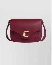 Coccinelle - Textured Leather Cross-Body Bag Adjustable Strap - Lyst