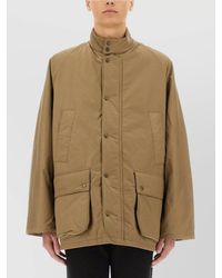 Barbour - Bedale Jacket With Flap Pockets And High Collar - Lyst
