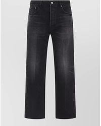Celine - Denim Mid-Rise Straight-Leg Jeans - Lyst