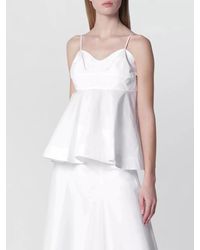 Rohe - Flared Hem Lightweight Top Spaghetti Straps - Lyst