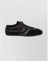 Dries Van Noten - Suede Low Top Sneakers With Rubber Sole - Lyst