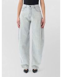Haikure - Denim High-Rise Wide-Leg Trousers - Lyst