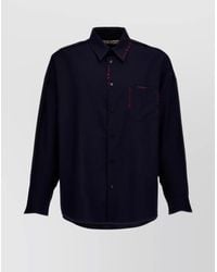 Marni - Virgin Wool Long-Sleeve Shirt - Lyst