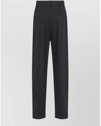 Giorgio Armani - Cashmere High-Rise Pleated Tapered Suit Trousers - Lyst