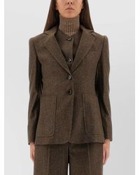Max Mara - Virgin Wool Fitted Blazer - Lyst