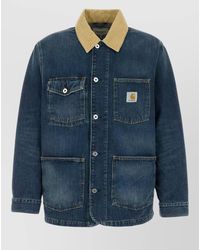 Carhartt - Denim Warren Chore Jacket Contrast Collar - Lyst
