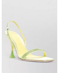 3Juin - Eloise Calf Leather Crystal Strap Sandals - Lyst