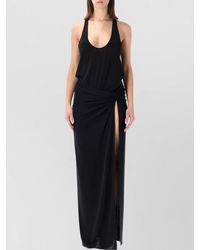 ANDAMANE - Juno Draped Knot Maxi Dress - Lyst